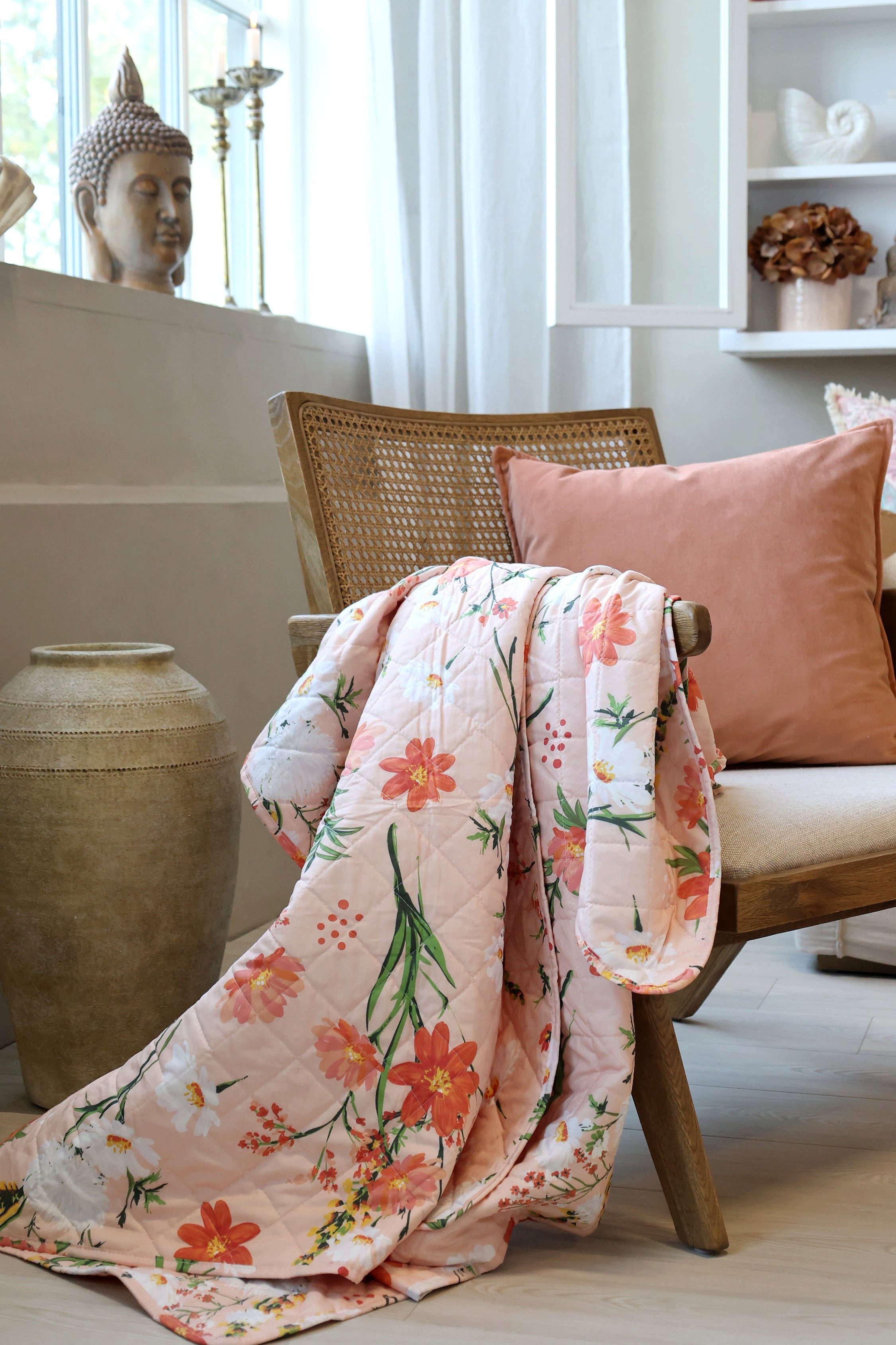 Chic Antique Tagesdecke Chic Antique Aix Quilt mit Blumenmuster