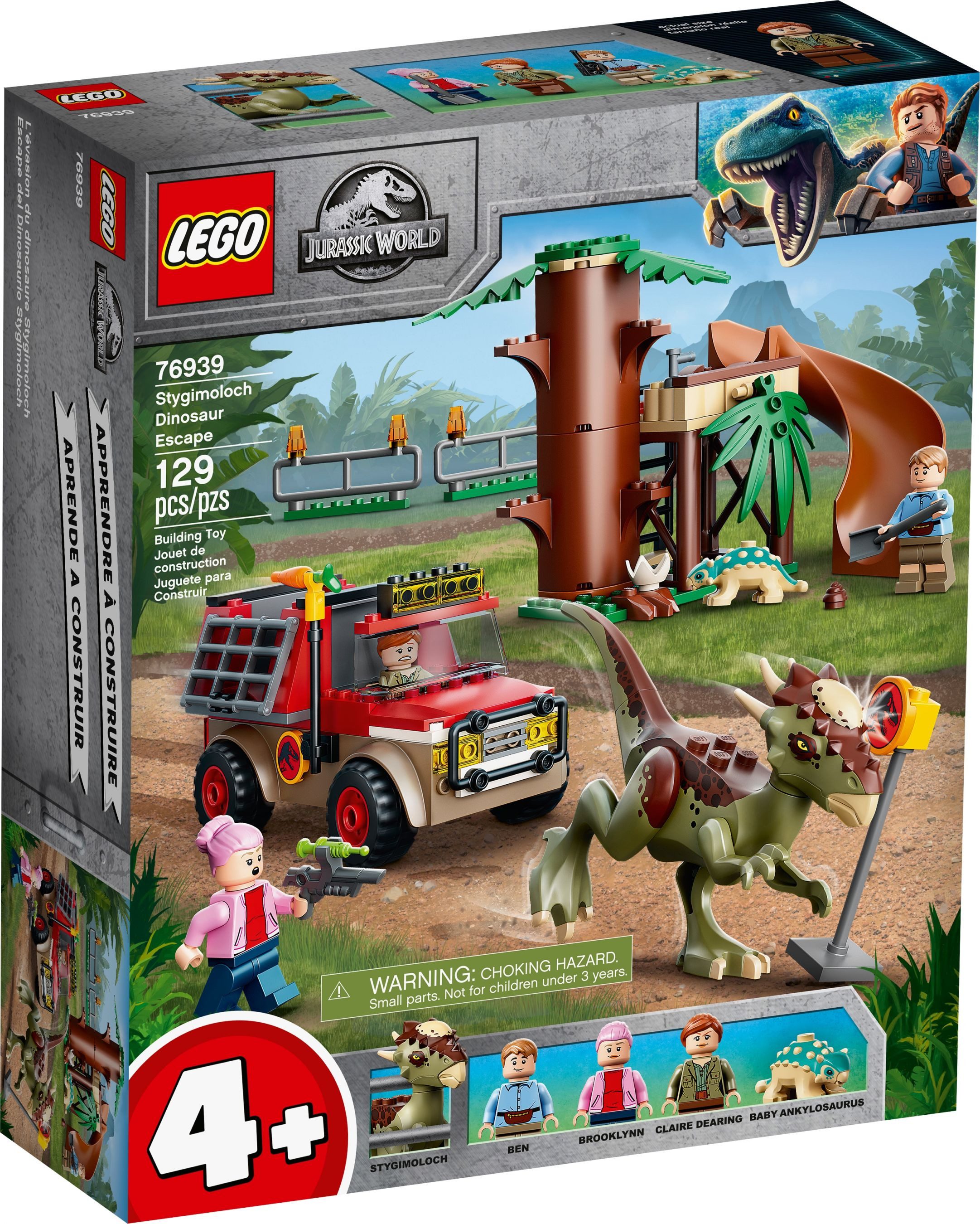 LEGO® Jurassic World Flucht des Stygimoloch - 76939 NEU! Teile 129x Spielbausteine