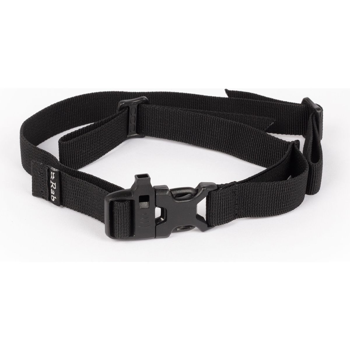 Rab Packsack Universal Chest Strap, Vielseitiger und robuster Brustgurt in Schwarz für sicheren und
