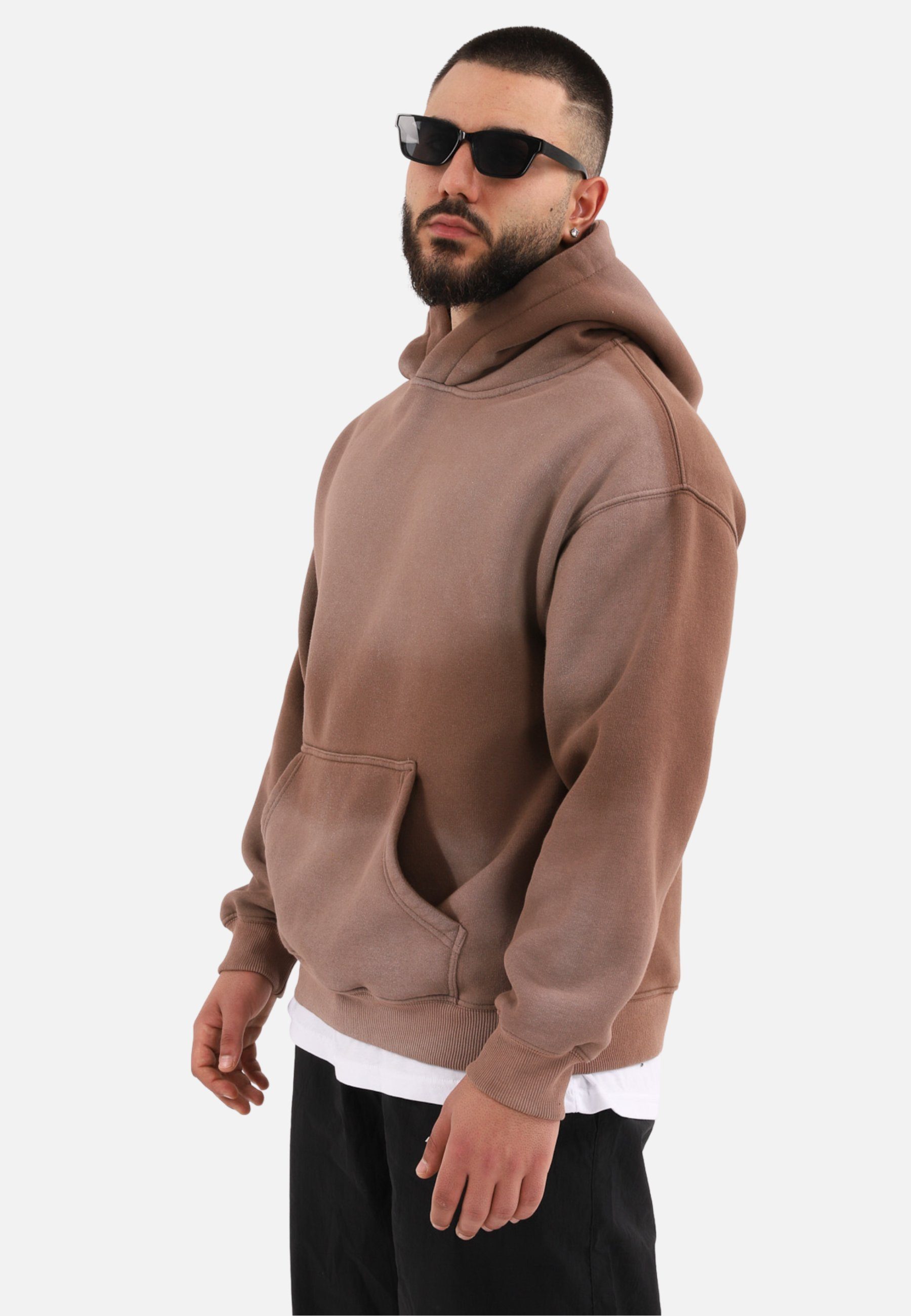 COFI Casuals Hoodie einfarbiger Spray Basic Oversized Hoodie