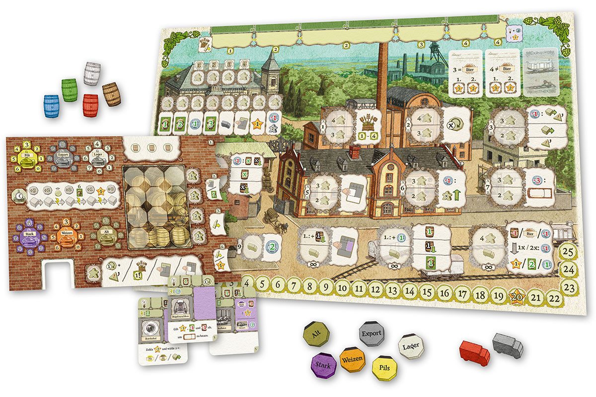 Spielefaible Spiel Bier Pioniere, Strategiespiel, Kennerspiel, Braukunst & Strategie