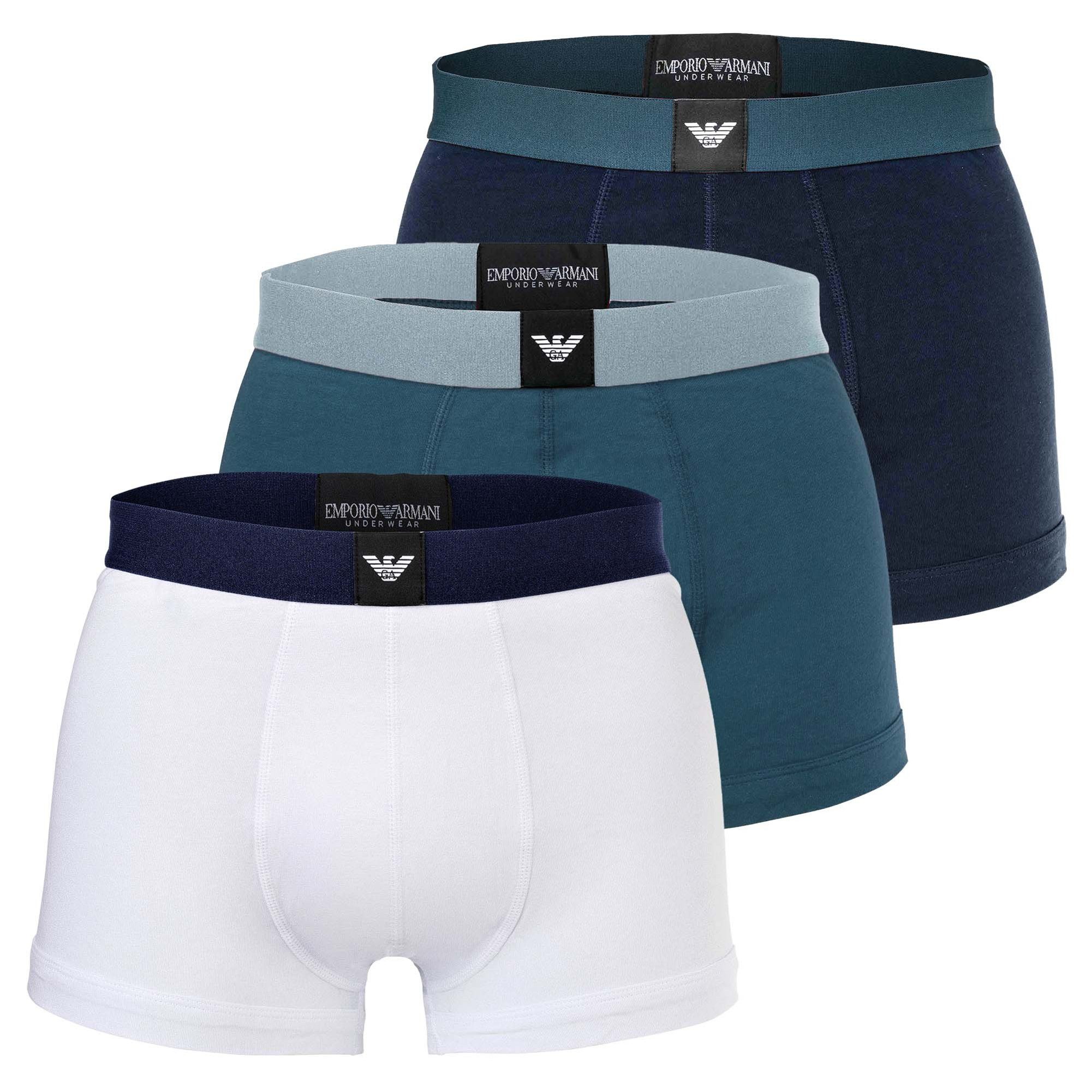 Emporio Armani Boxer Herren Boxershort 3er Pack Baumwolle (Packung, 3er Pack)