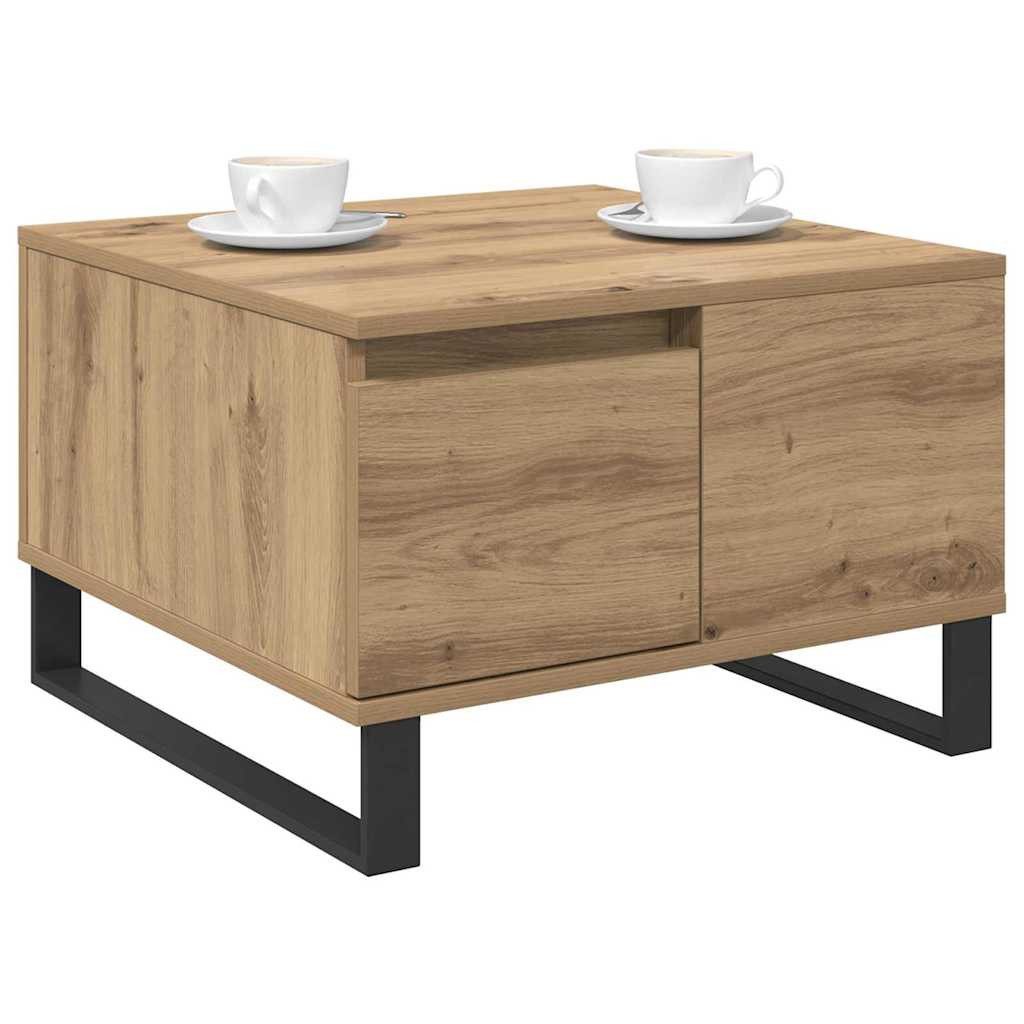 vidaXL Couchtisch Couchtisch Artisan-Eiche 55 x 55 x 36,5 cm Holzwerkstoff (1-St)