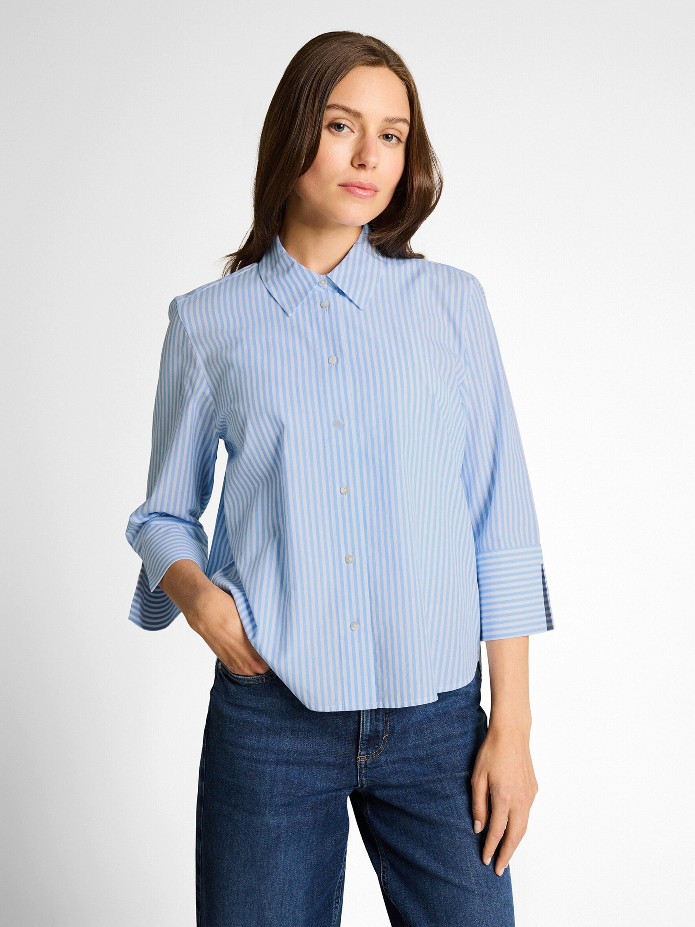 TOM TAILOR Funktionsbluse (1-tlg) Falten