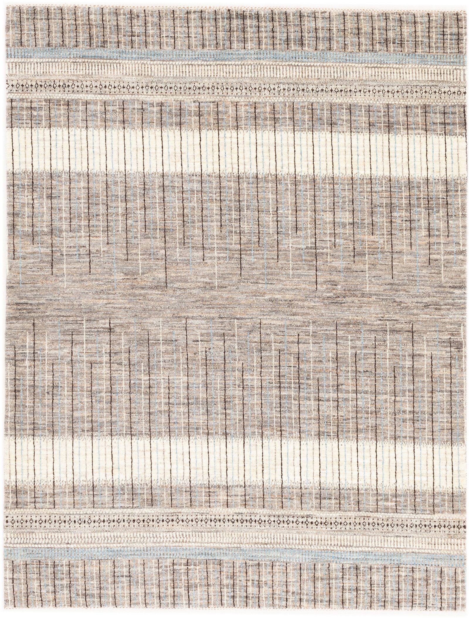 CABBEL Wollteppich Handgeknüpfter Perser Lori Wollteppich Beige Allover 150x196 cm, Rechteckig, Höhe: 20 mm, Handgeknüpftes Unikat aus 100% Wolle – langlebig und natürlich