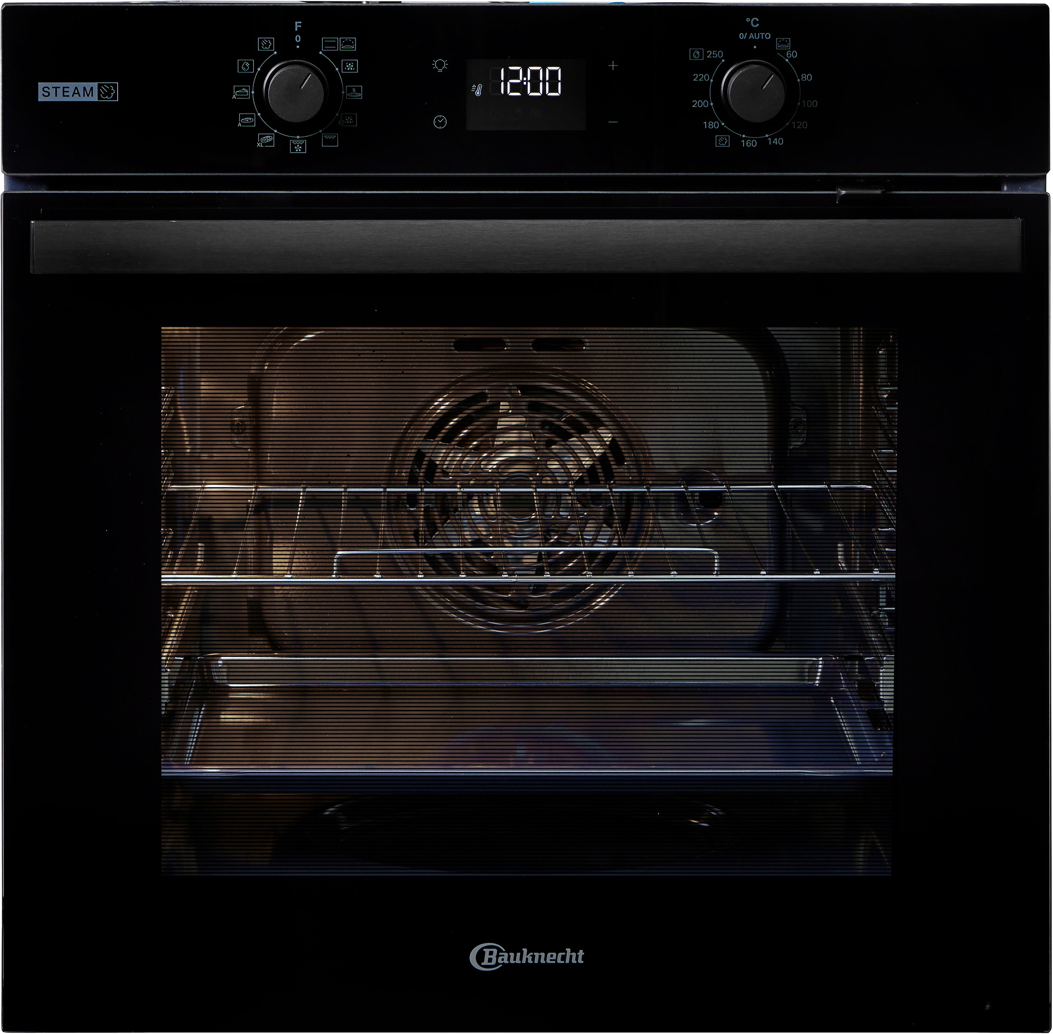 BAUKNECHT Backofen-Set BAKO 780 Steam IND BL, mit 1-fach-Teleskopauszug, Hydrolyse, GentleSteam – für ein saftiges Inneres und ein knuspriges Äußeres – Bild 5 von 5