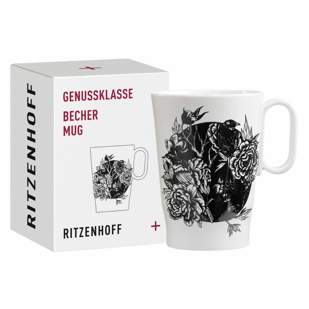 Ritzenhoff Tasse Kaffeetasse Genussklasse 002, Porzellan