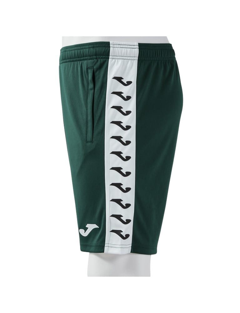 Joma Trainingshose Bermuda Heroic (100% Polyester, mit Seitentaschen) kurz dunkelgrün
