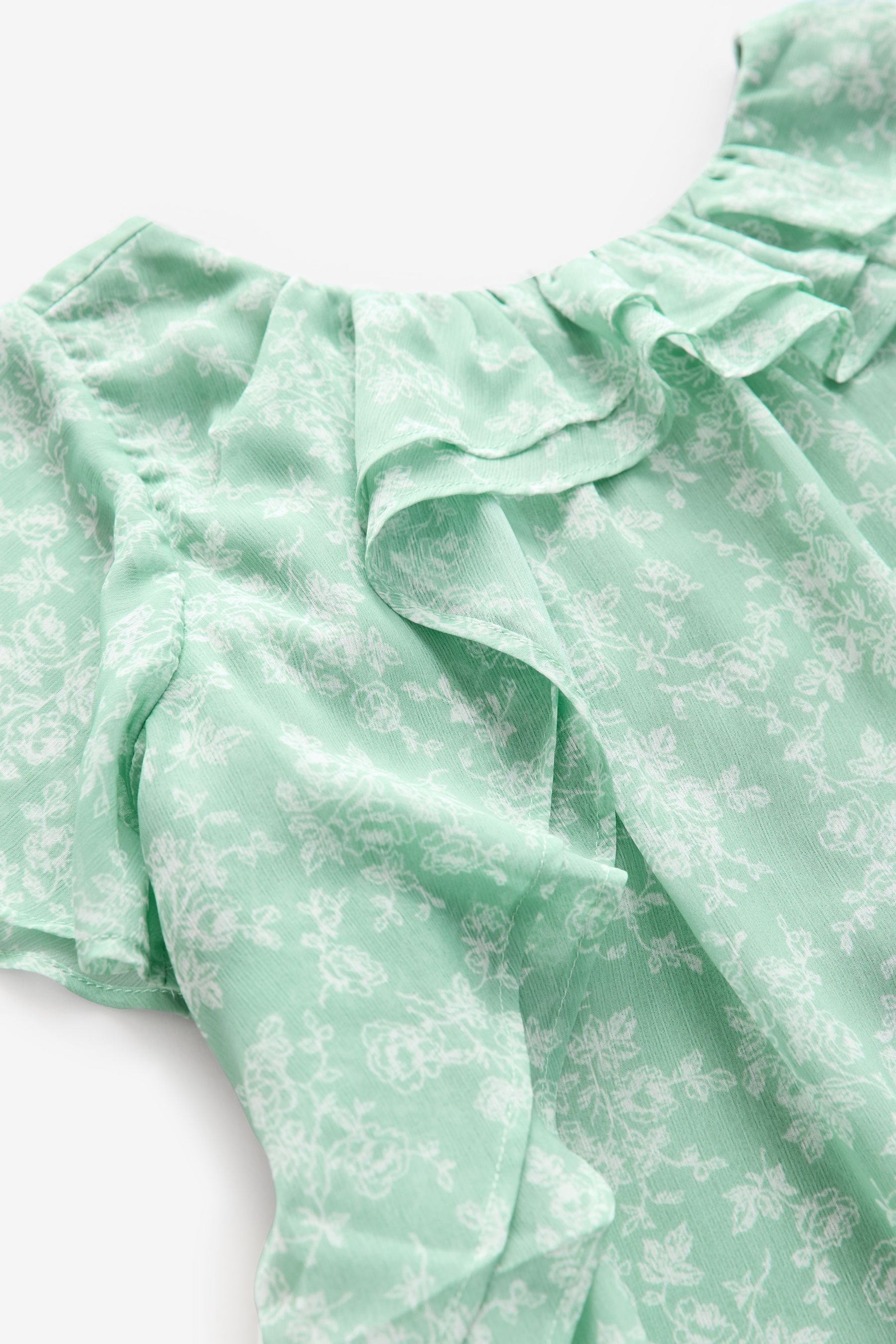 LAURA ASHLEY A-Linien-Kleid Laura Ashley A-Linien-Kleid mit Rüschen (1-tlg)