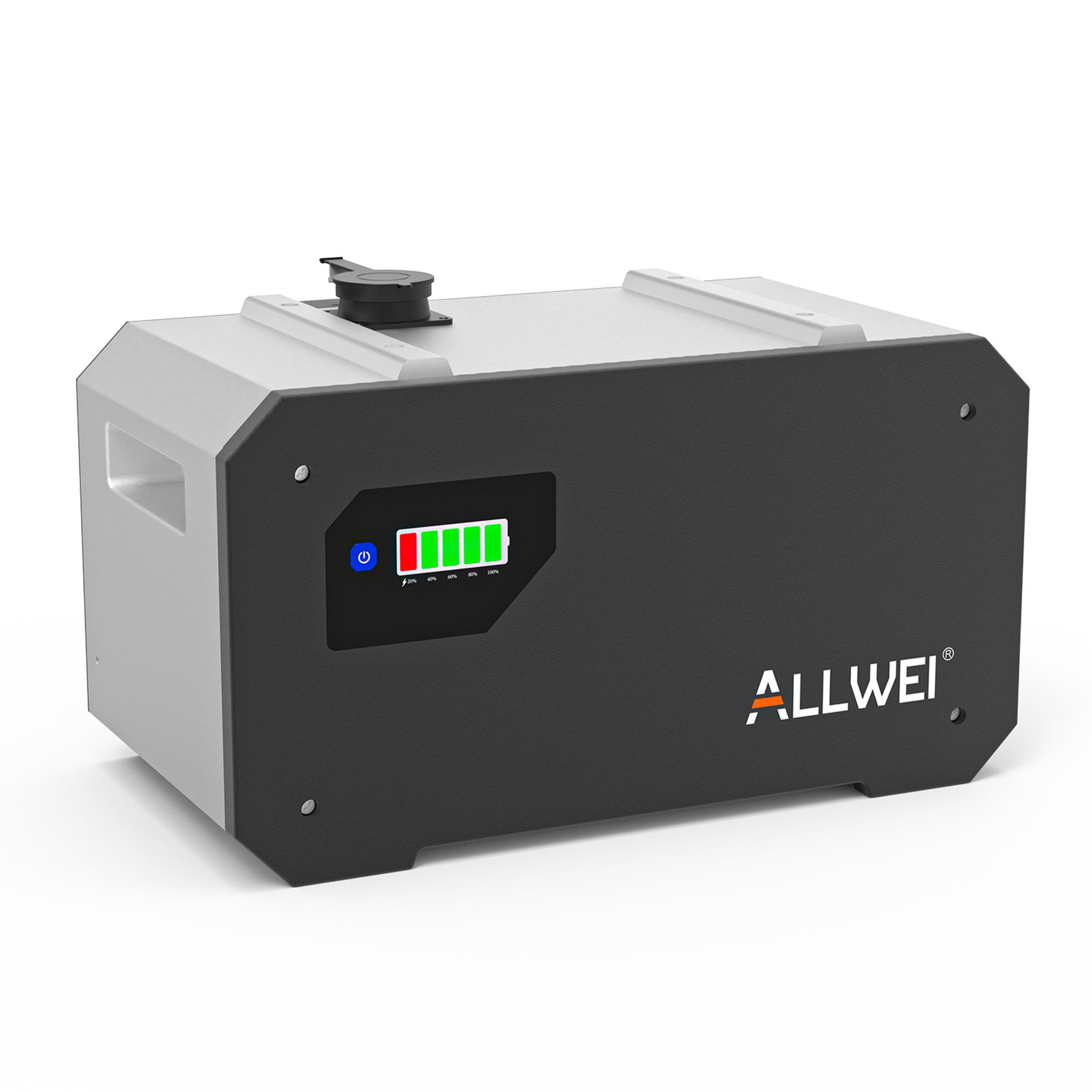 ALLWEI B160-2 Erweiterungsakku 1,6 kWh LiFePO₄ für BM1600-2 Stromspeicher Erweiterungsakku / Batteriemodul (32 V), 1,6 kWh Zusatzspeicher, 50 Ah, 32 V, modular bis 8 kWh