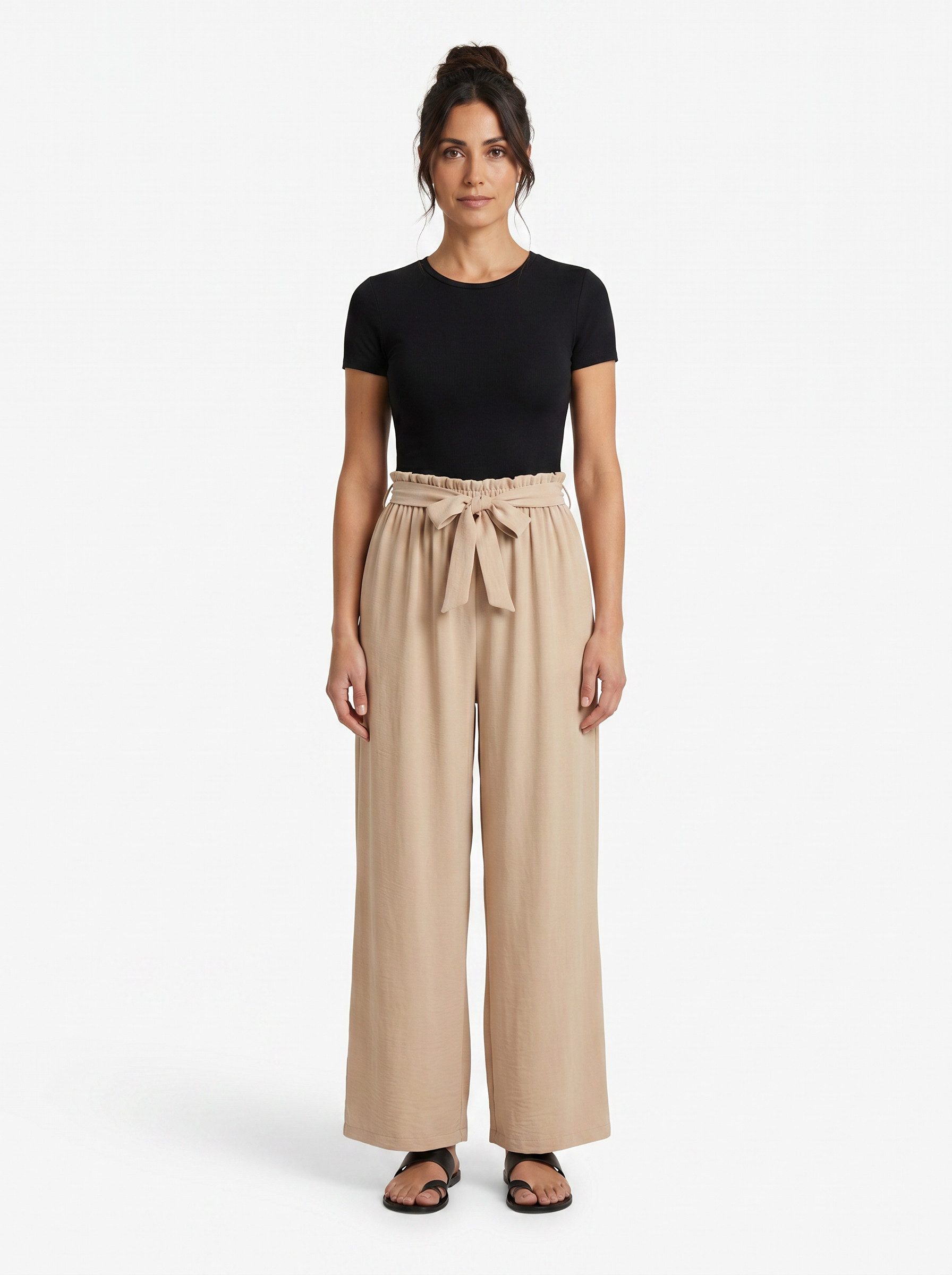 ITALY VIBES Palazzohose DILETTA - luftige Palazzohose - weite Hose - ONE SIZE passt hier Gr. XS - L