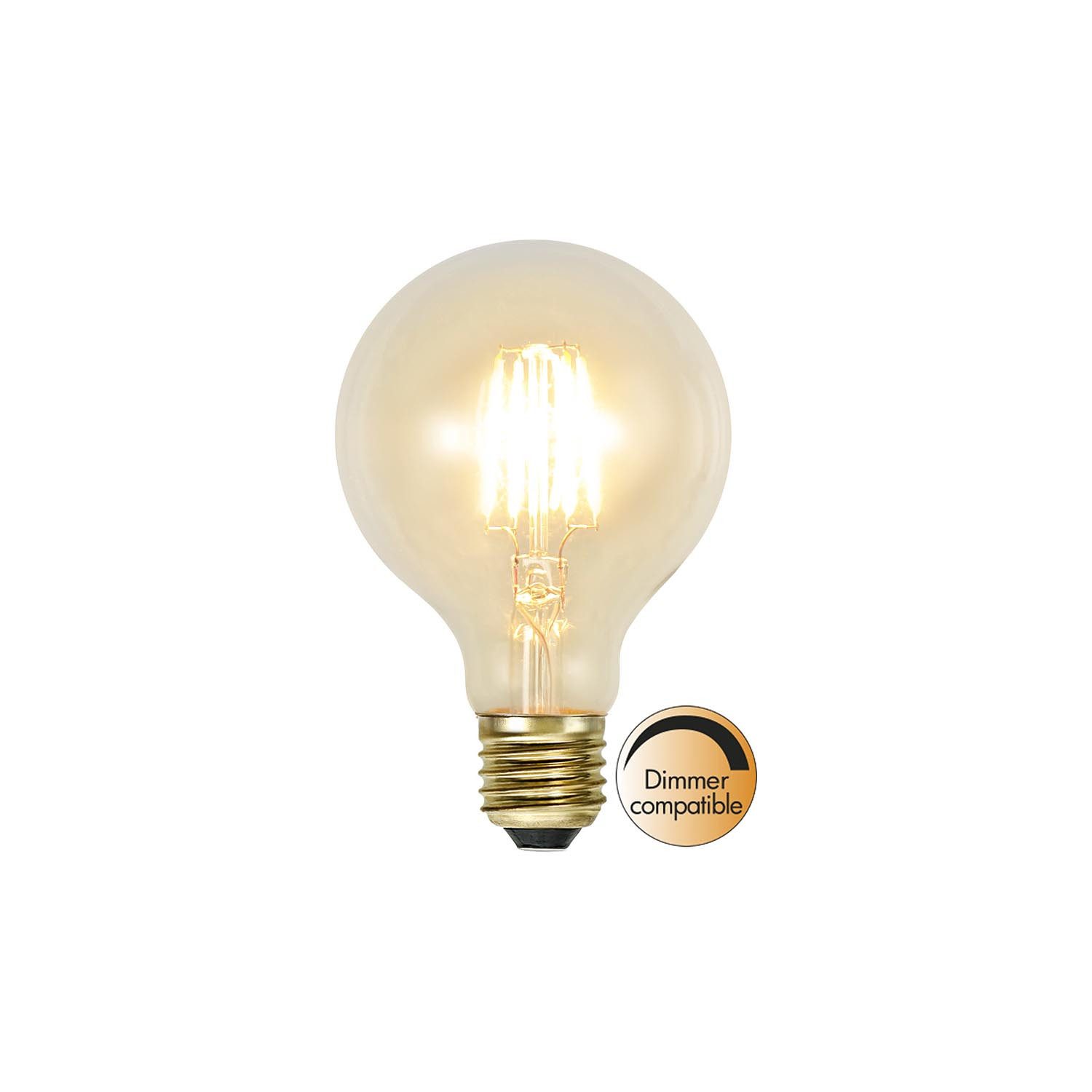 STAR TRADING LED Dekolicht Leuchtmittel, LED-Leuchtmittel,Soft Glow', E27, 1,6W, 140lm, dimmbar, warmweiß