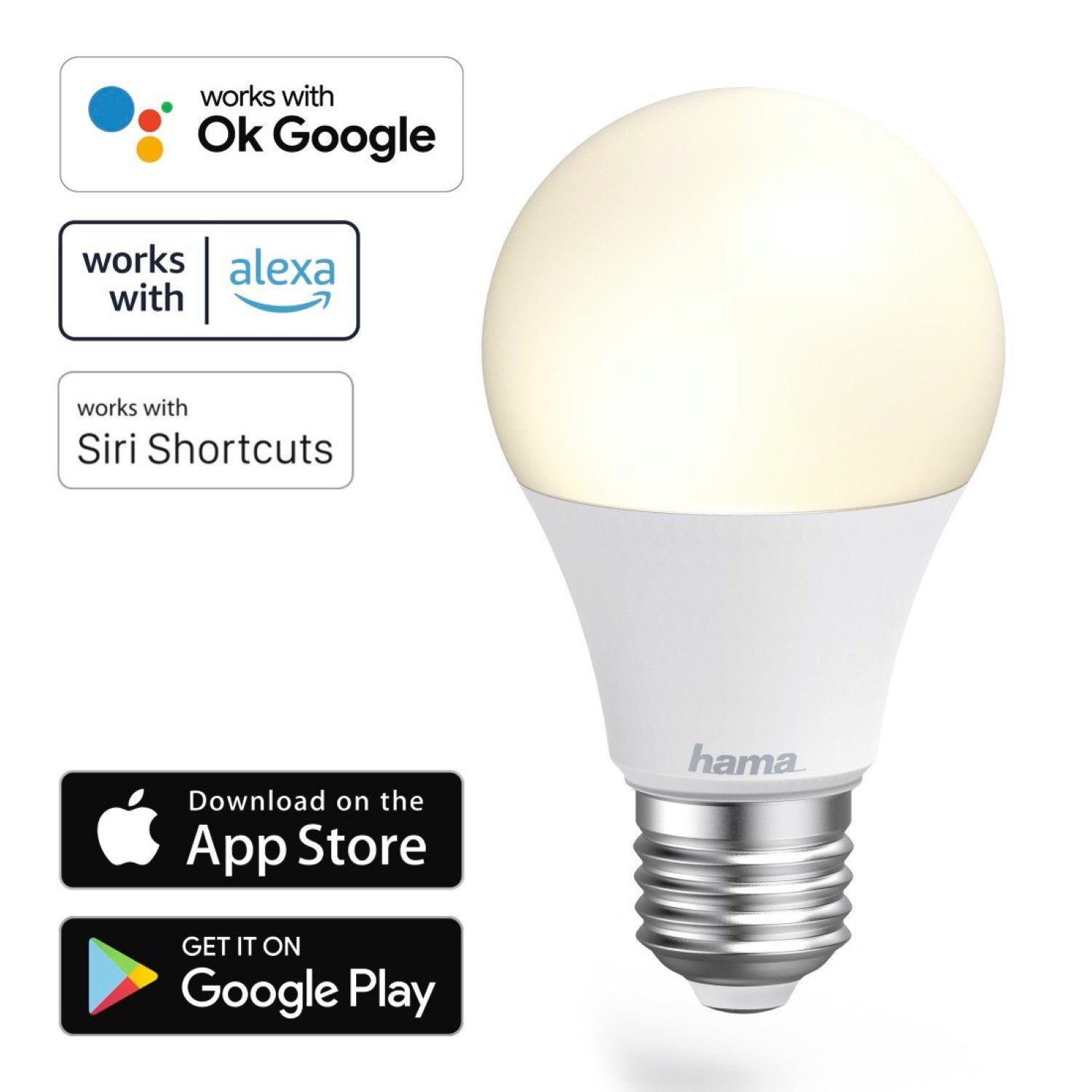 Hama Hängeleuchten »WLAN LED-Lampe E27 10W 60W Birne Dimmbar«, WiFi  Verbindung, 10W = 60W, Smart Home, App-Steuerung auch Sprachsteuerung  passend für Amazon Alexa und Ok Google Assistent online kaufen | OTTO