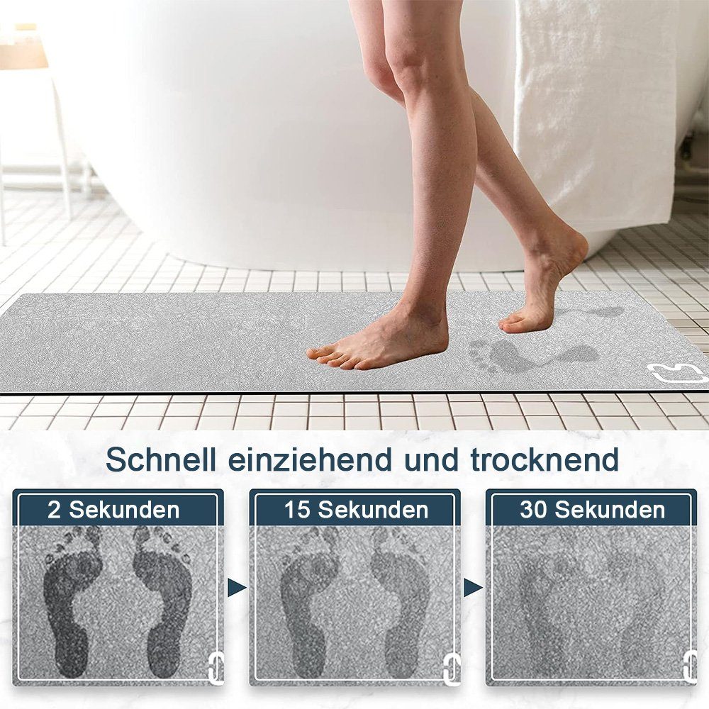 NUODWELL Badematte Badematte Absorbierende,Wasserabsorbierend, rutschfest, günstig online kaufen