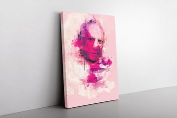 Sinus Art Leinwandbild Pablo Picasso Porträt Abstrakt Kunst Künstler Altmeister Legende 60x90cm Leinwandbild