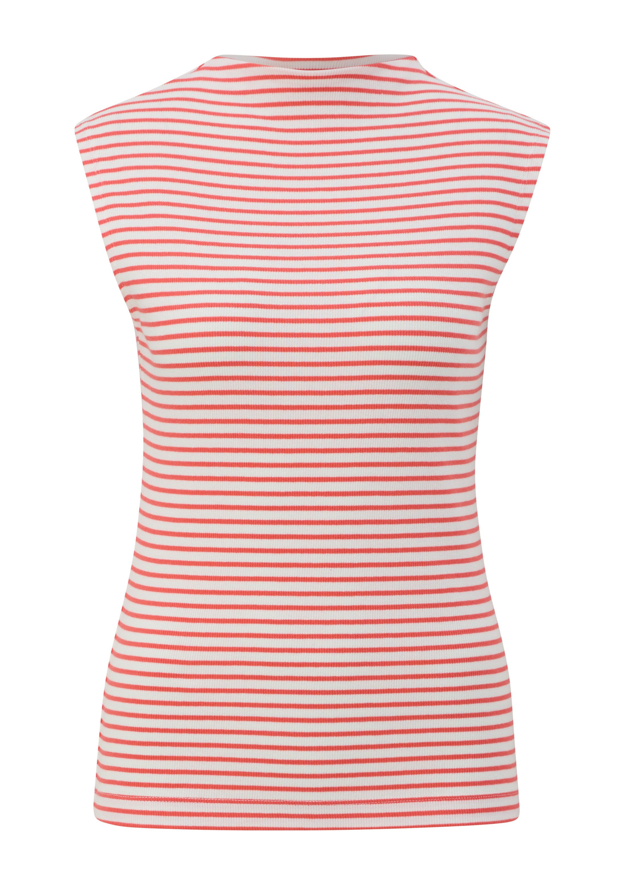 s.Oliver Muscleshirt T-Shirt Ärmelloses Top aus Baumwollstretch