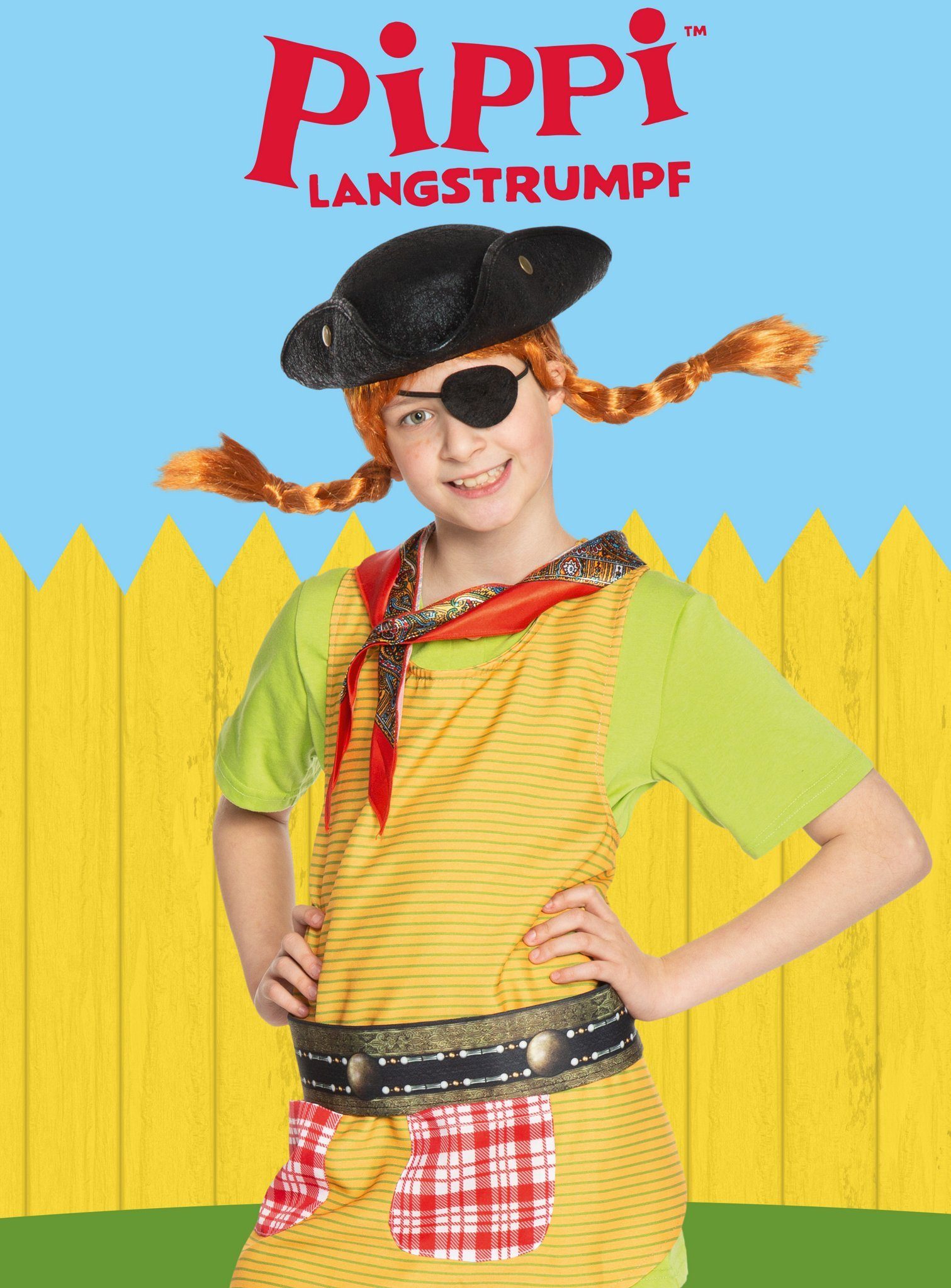 Maskworld Piraten-Kostüm Piratenset Pippi - Karneval Faschingskostüm Kinder, Alles was Du brauchst, um Pippi Langstrumpfs Papa zu befreien!