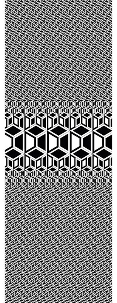 Architects Paper Fototapete Labyrinth, (1 St), Grafik Tapete Schwarz Weiß Panel 1,00m x 2,80m