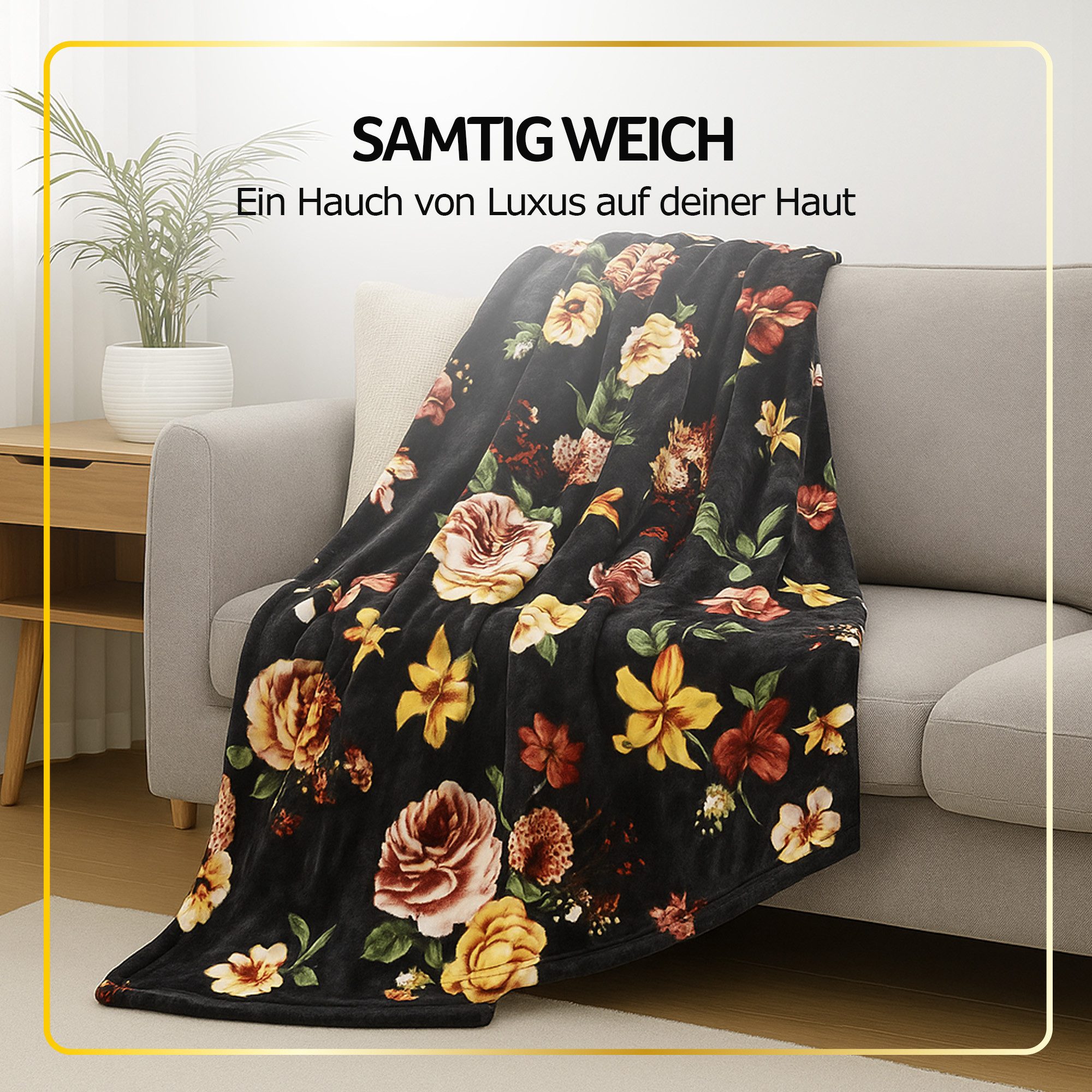 Wohndecke LUXUS Decke, Bestlivings, XXL Premium Kuscheldecke 240x200 cm - 580g/m² – Bild 4 von 5
