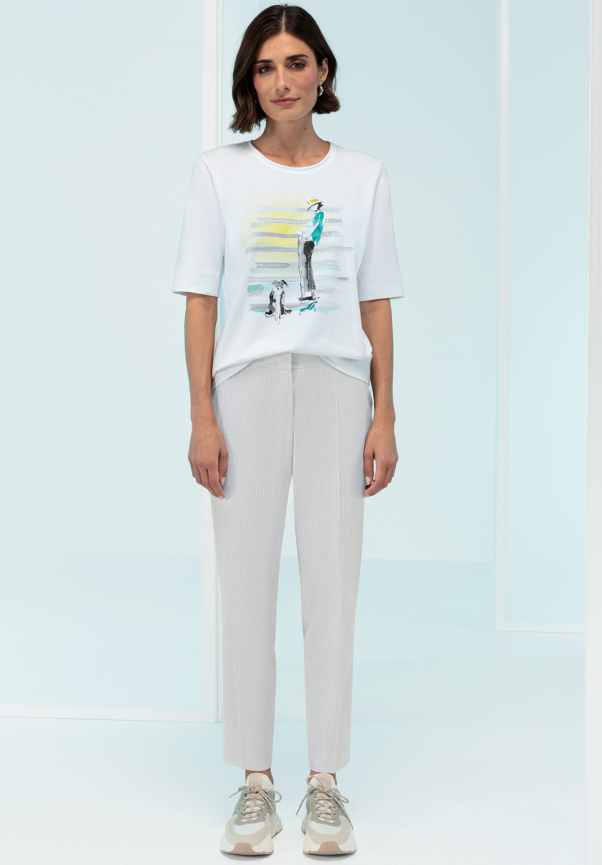 bianca Print-Shirt DINIA mit angesagtem Mode-Print