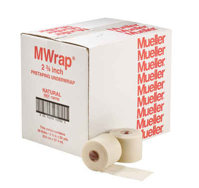 Mueller Sports Medicine Fixierpflaster M-Wrap farbig 7cm x 27,5m 48er-Karton nicht selbstklebende Fixierbinde