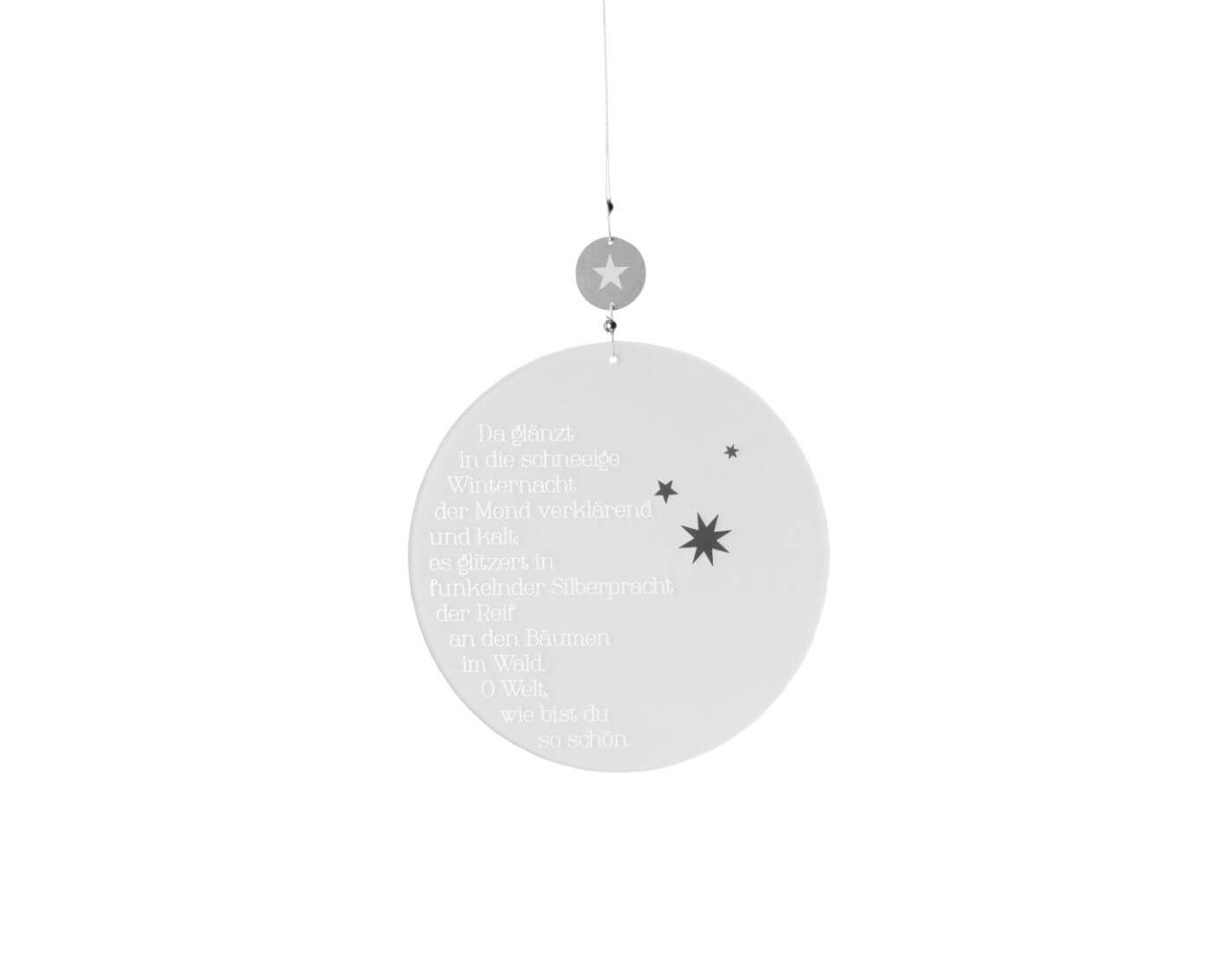 Räder Design Christbaumschmuck Glaspoesie - Text