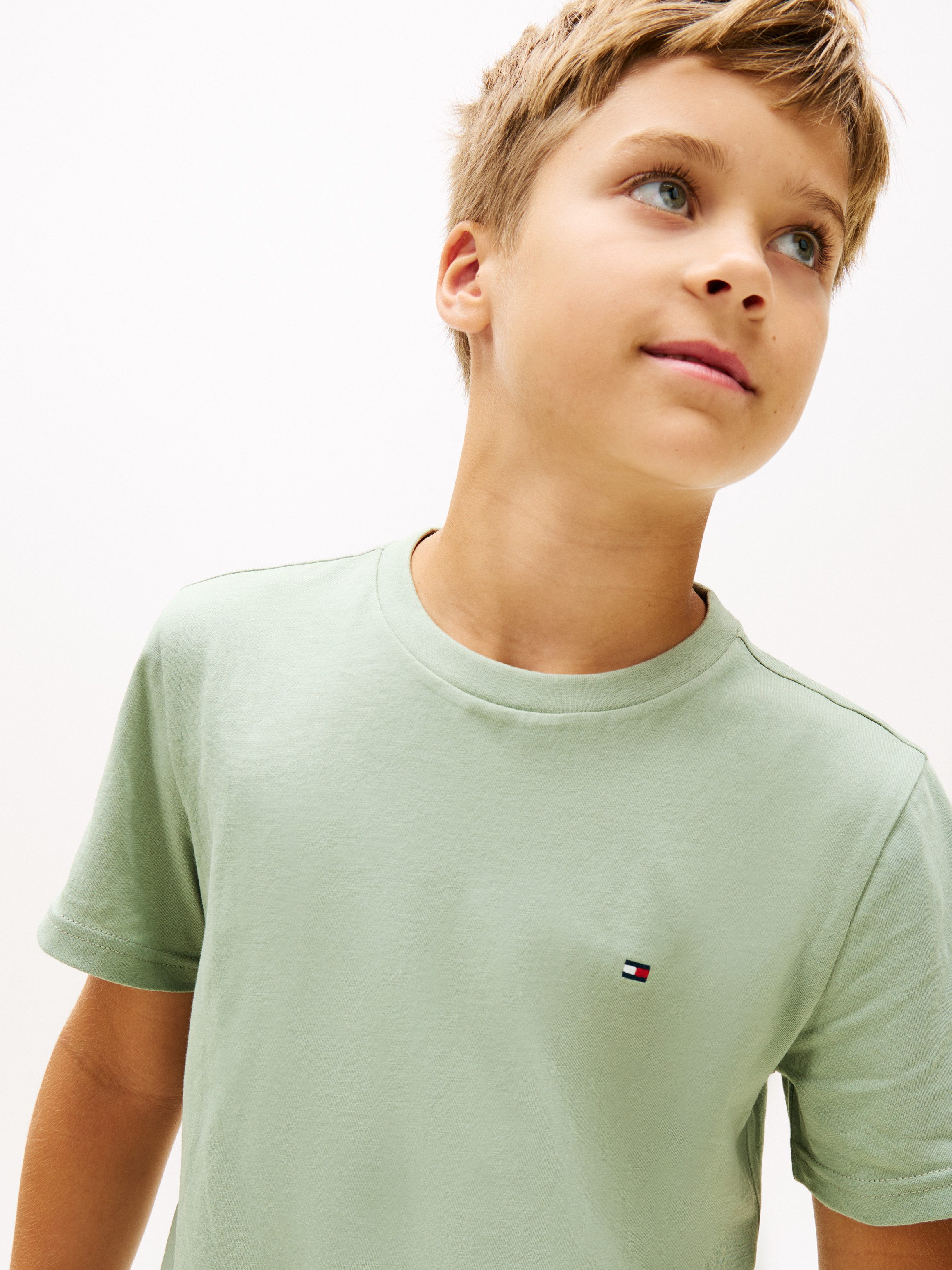 T-Shirt 2 PK SS TEE mit Stickerei und Rundhals im 2er-Pack