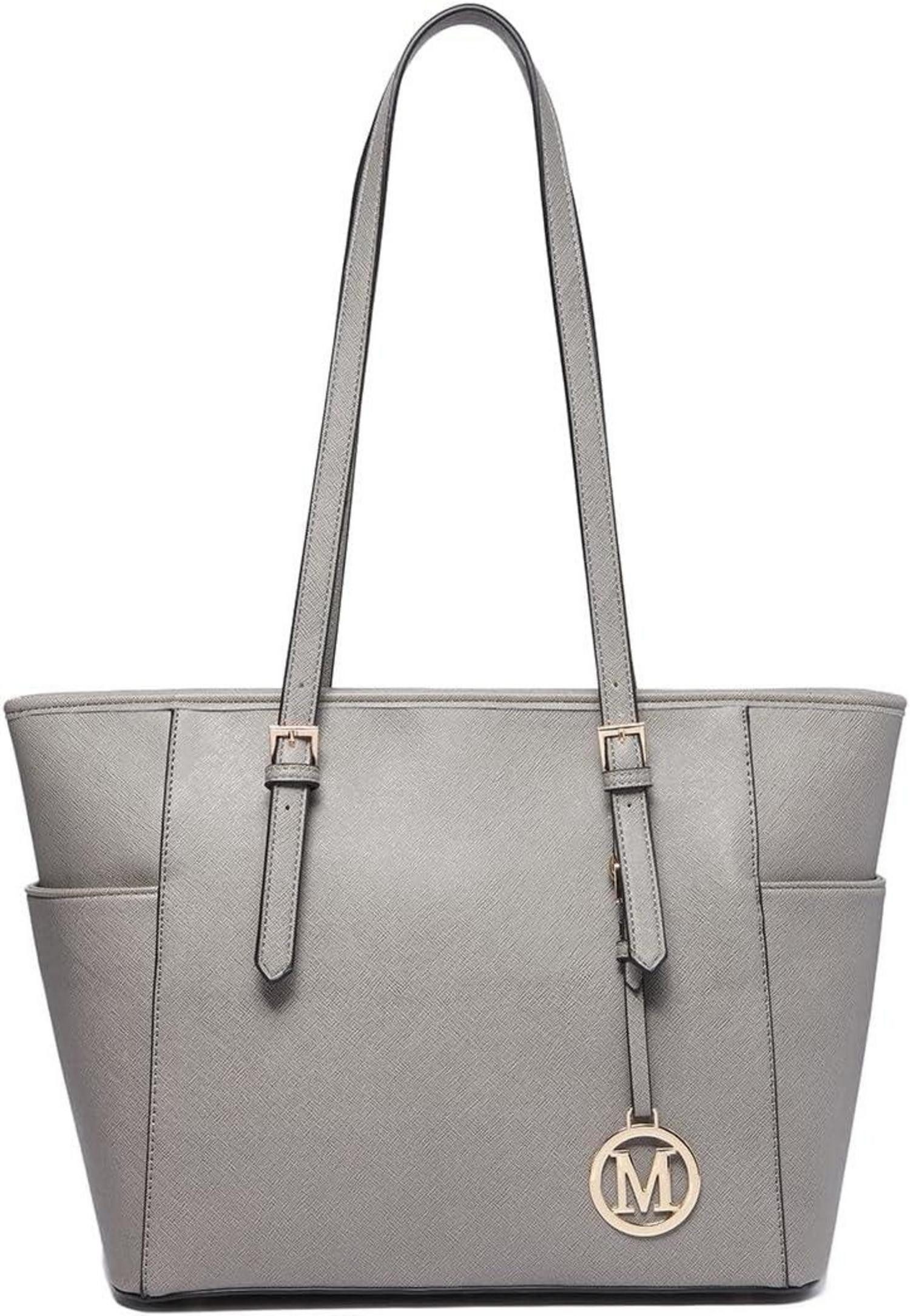 Handtasche Damen Handtasche Groß Shopper Schwarz PU-Leder Schultertasche