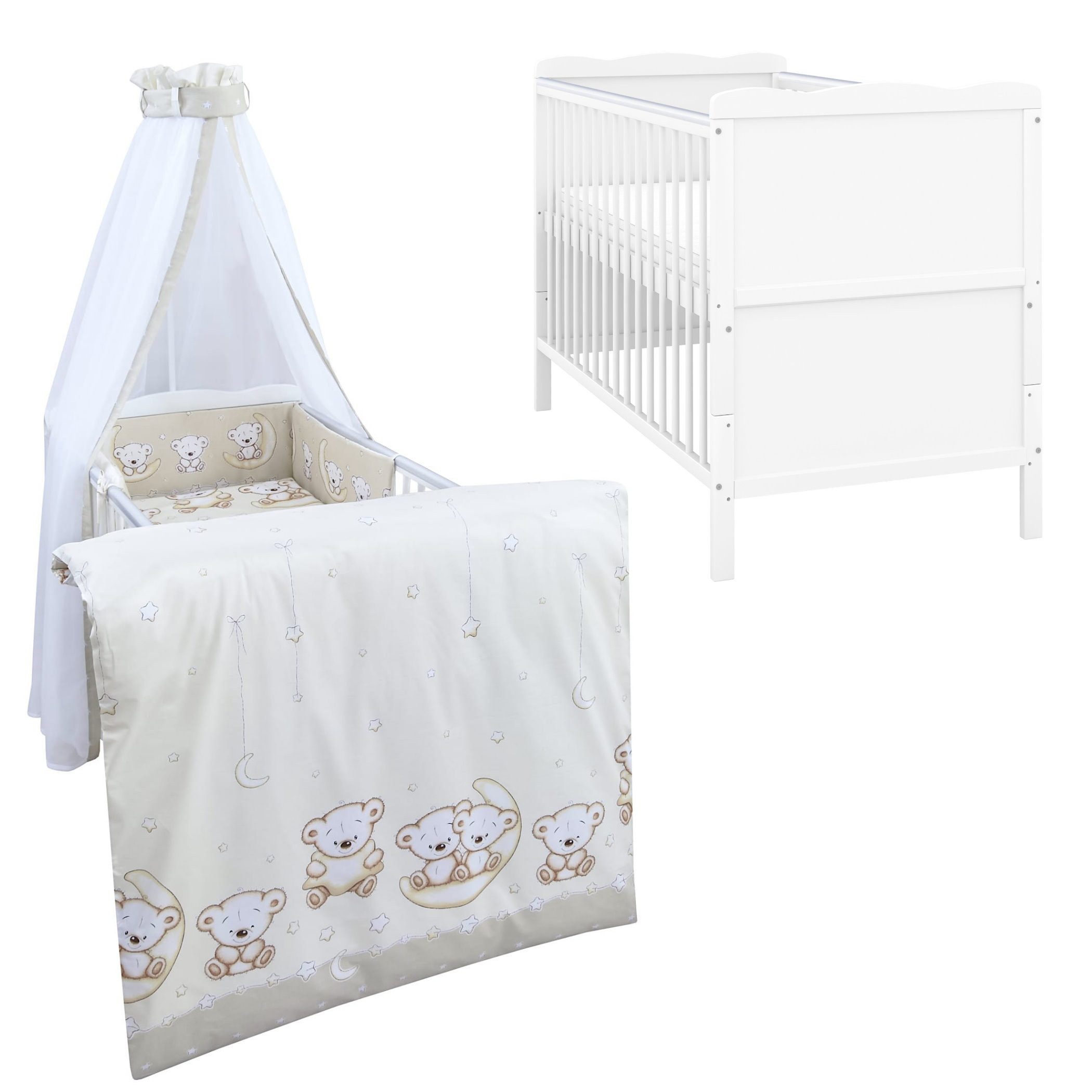 Komplettbett Babybett Jack Komplettset