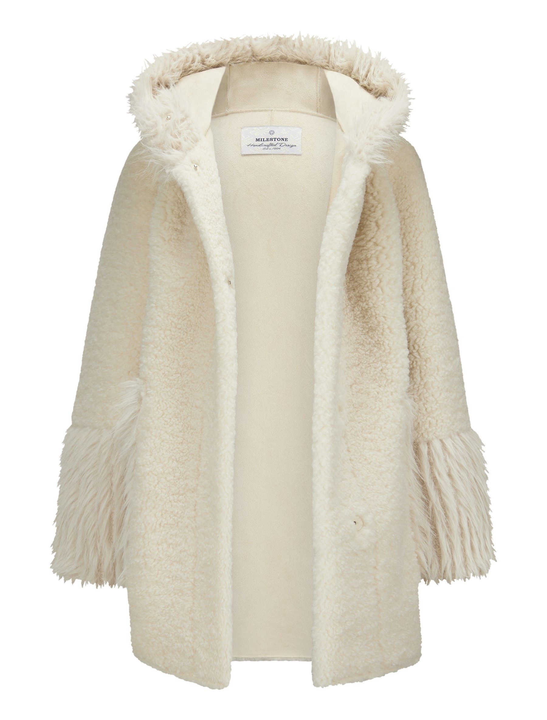 Milestone Fellimitatmantel MSPhilippa Oversized Kurzmantel aus günstig online kaufen