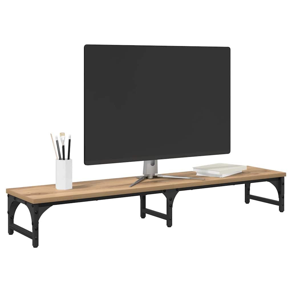 vidaXL Monitor-Halterung Monitor Halterung Artisan-Eiche 105 x 23 x 15,5 cm, (1-tlg)