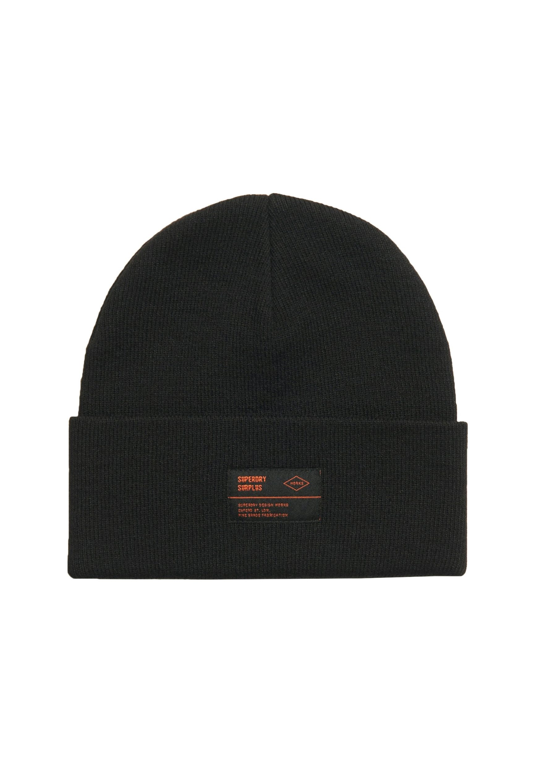 Superdry Strickmütze Surplus Knitted Beanie Hat Black