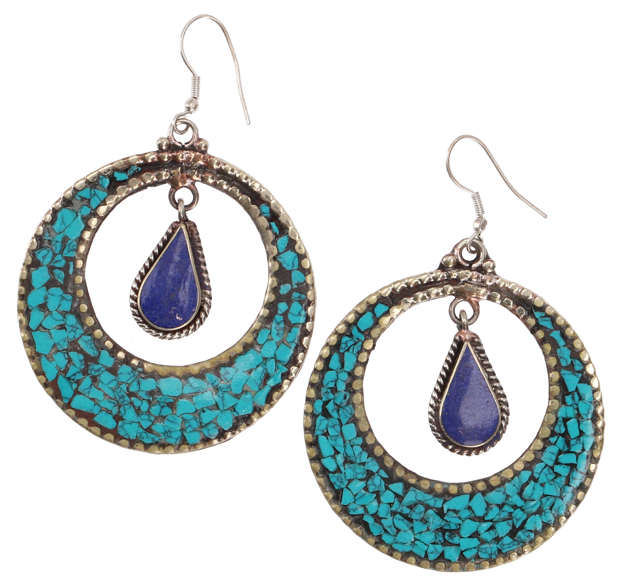 Guru-Shop Paar Ohrhänger Boho Tibet Ethno Ohrringe, tibetischer Schmuck.. günstig online kaufen