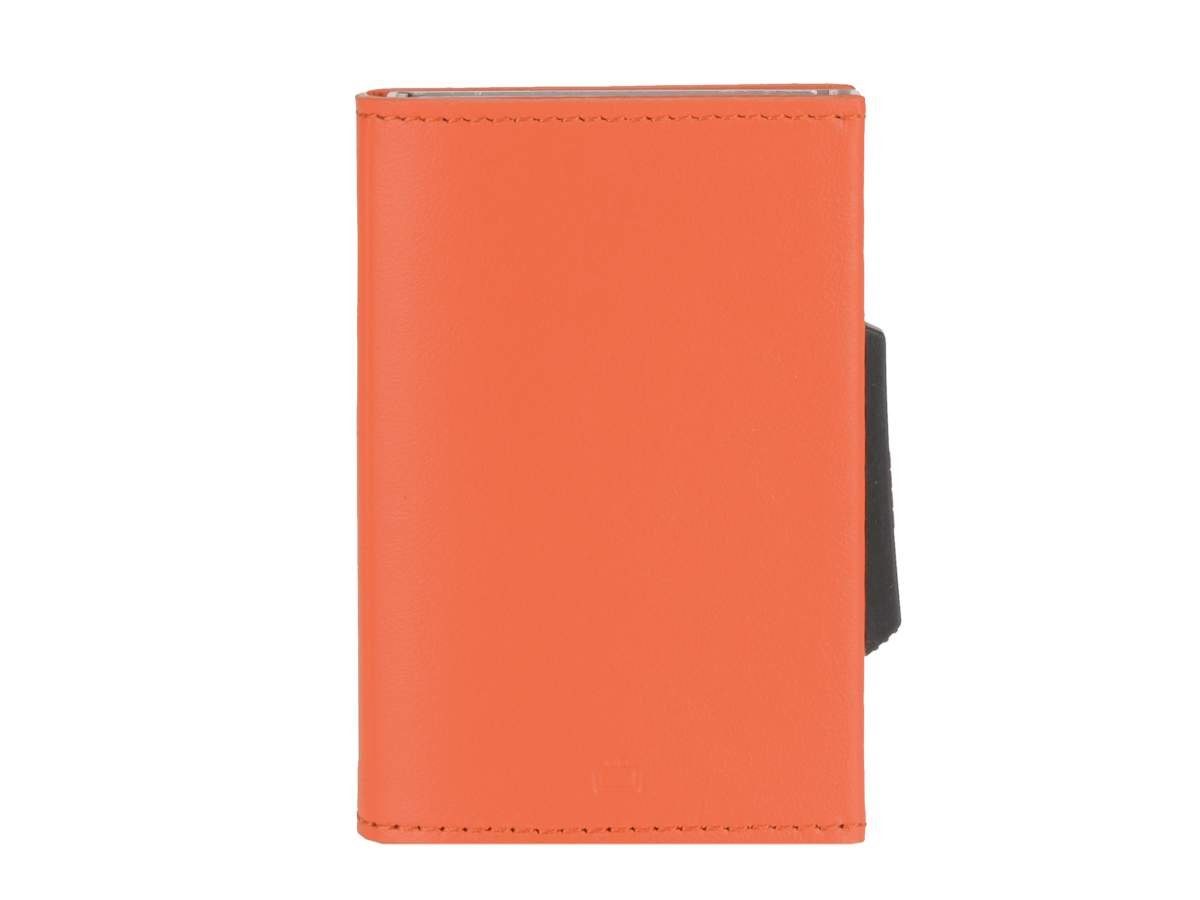 Kartenetui Alucase Minibörse, orange-silver Schutz mit Kartenetui Ögon Cascade, Kartenbörse, RFID