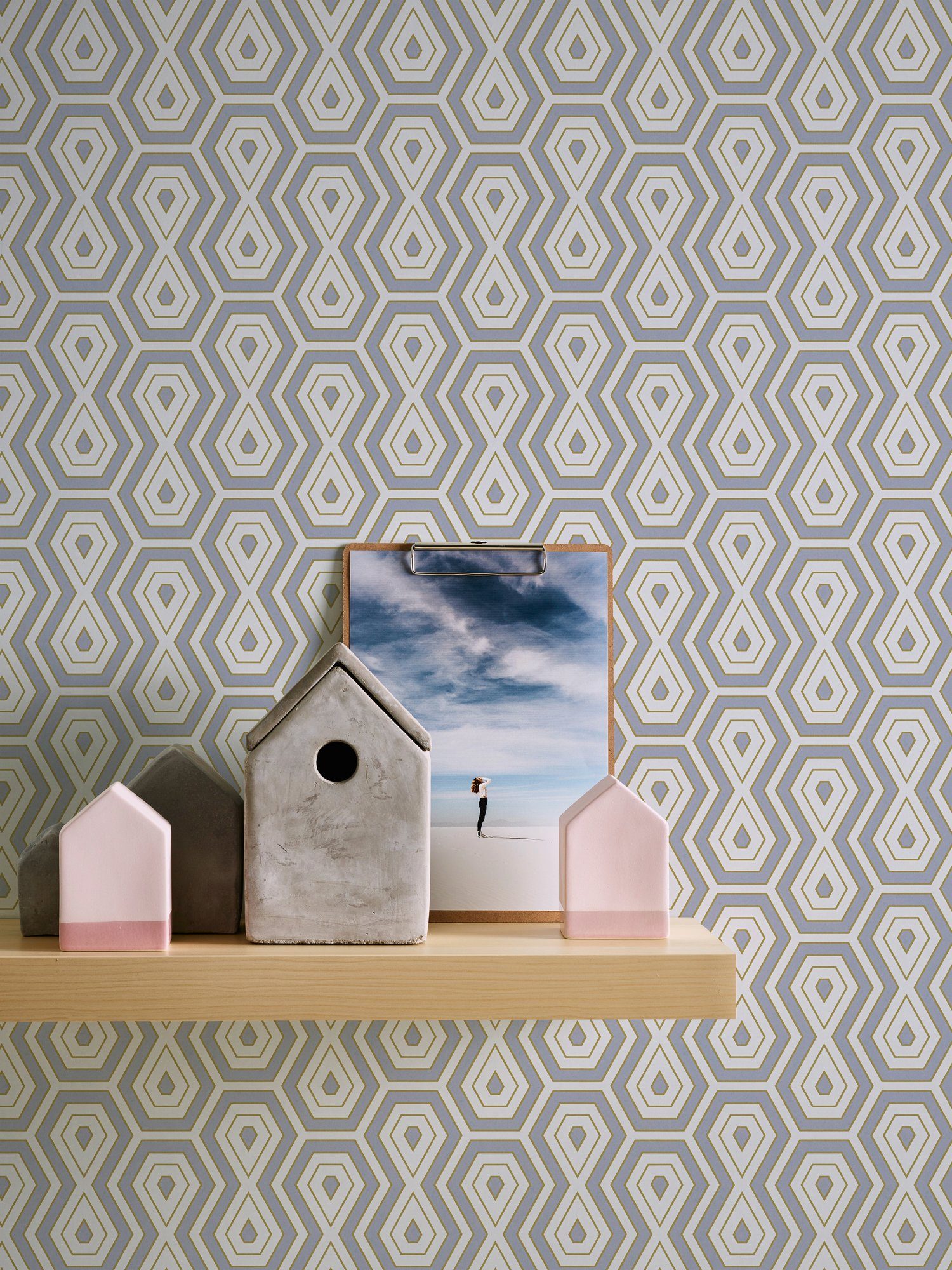 Architects Paper Vliestapete Jungle Chic, glatt, grafisch, Retro, geometrisch, Geometrische Tapete Retro Vintage Tapeten Wohnzimmer Schlafzimmer Flur
