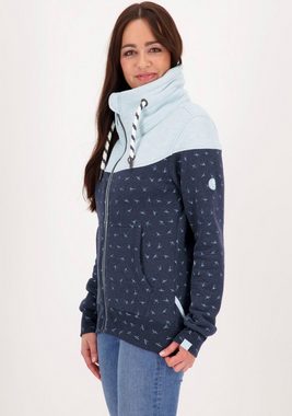 Alife & Kickin Sweatjacke ValinaAK A sportive Jacke mit hohem extradicken Stehkragen& dicken Kordeln