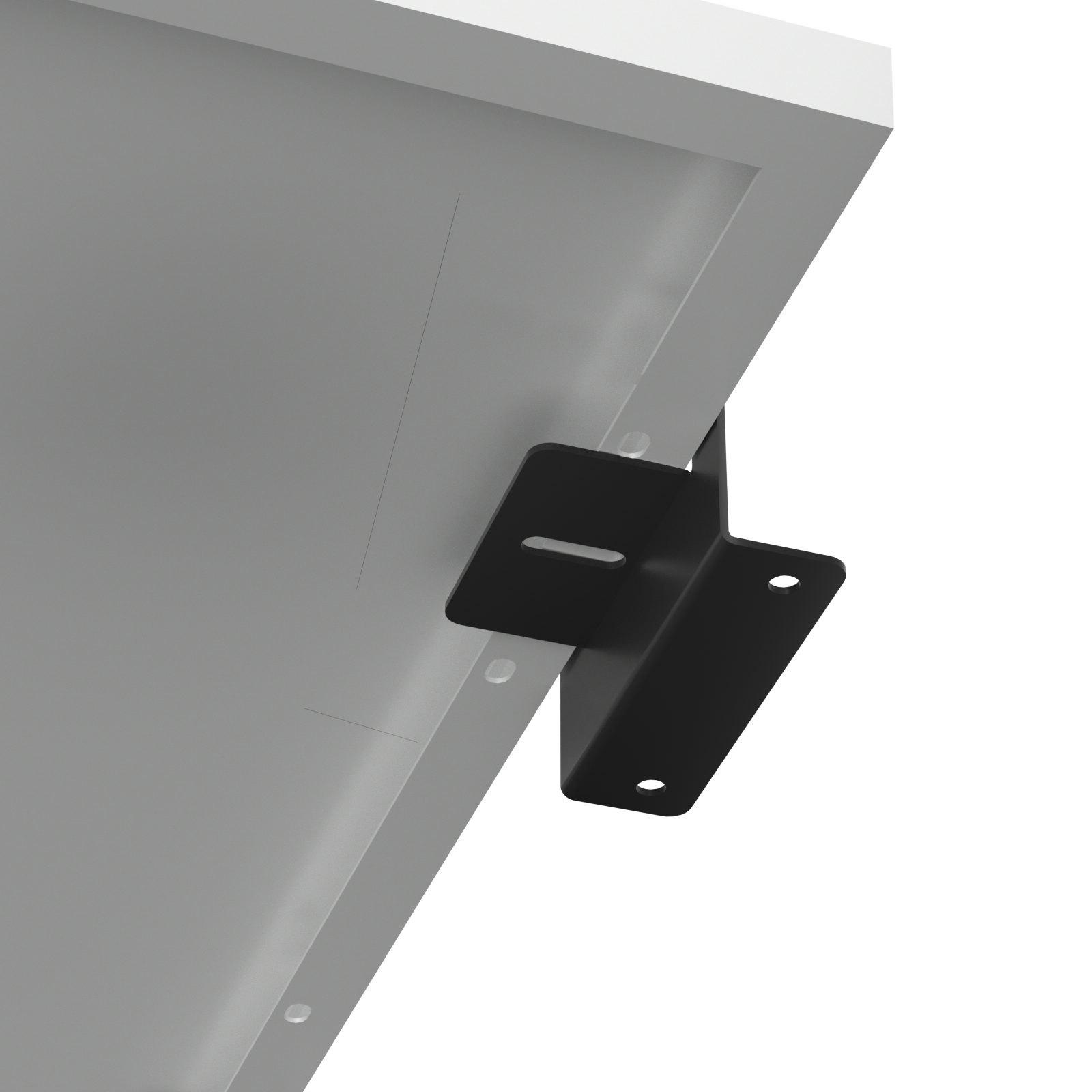 Rhein Beleuchtung Solarmodul-Halterung Solarpanel Halterung 4er Set aus Aluminium, Z-Montagewinkel, (bis 45 Zoll, Set, 4-tlg., Montageset für Wohnmobil, Boot, Dach & Solarmodul Befestigung, Rostfrei, korrosionsbeständig, mit Schrauben für PV-Module)