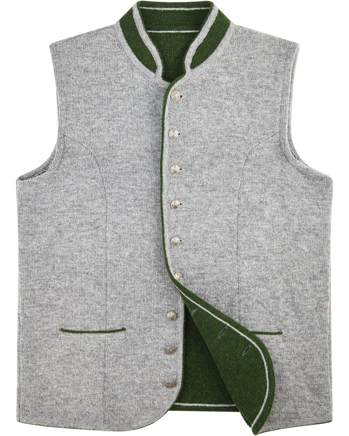 Almsach Strickweste Almsach Strickweste grau