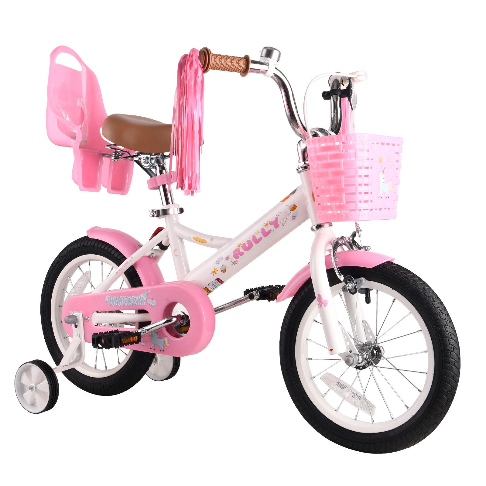 Kinderfahrrad 12/14/16 Zoll mit Stützrädern