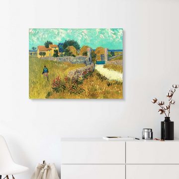 Posterlounge Acrylglasbild Vincent van Gogh, Bauernhaus in der Provence, Wohnzimmer Mediterran Malerei