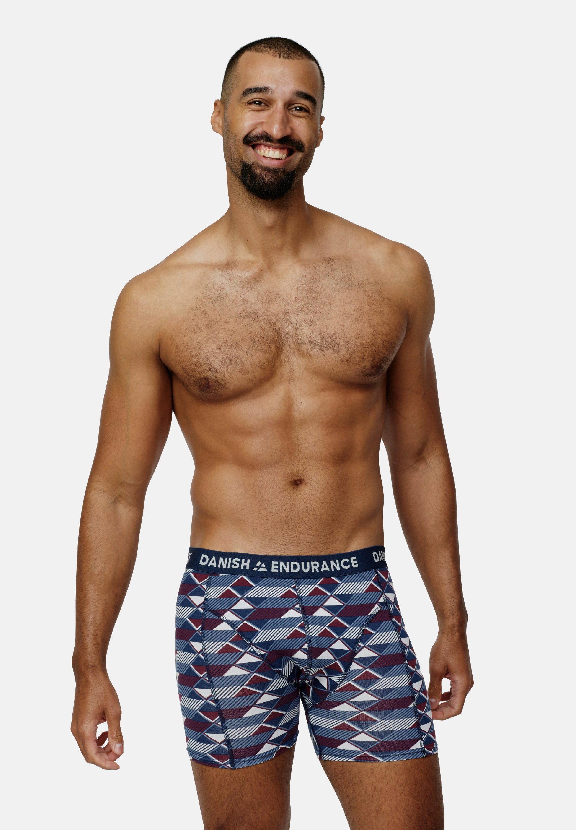 DANISH ENDURANCE Boxershorts Classic Trunks (6-St) aus weicher Baumwolle, enge Unterhose für Männer, ohne Zettel