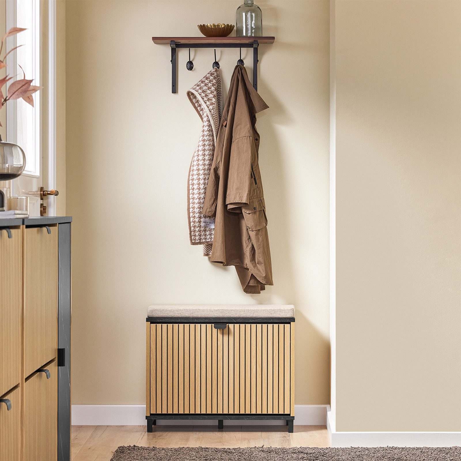 SoBuy Schuhschrank FSR201, Schuhbank Sitzbank mit Stauraum Schuhregal Schuh günstig online kaufen