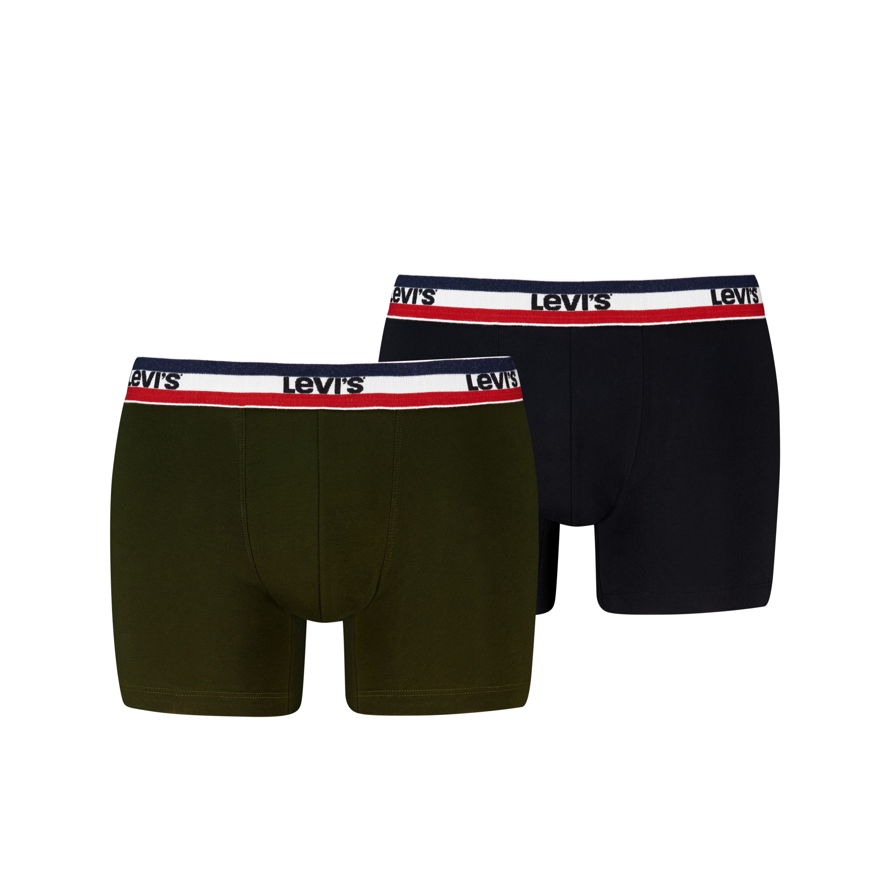 Levi's® Boxershorts LEVIS MEN REPEAT SPW LOGO BOXER BRIEF (2er Pack) ohne Eingriff, elastischer Logobund, Baumwoll-Mix