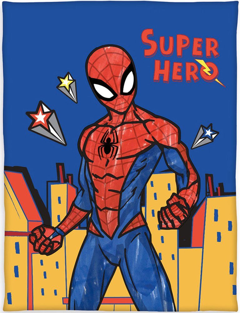 Ein Produkt, das bei jungen Leuten beliebt ist Kinderdecke Spiderman, Spiderman, mit tollem Motiv Spiderman