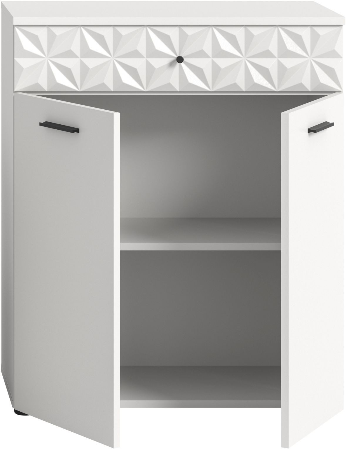 xonox.home Badkommode, Weiß Melamin 60x54x37 cm