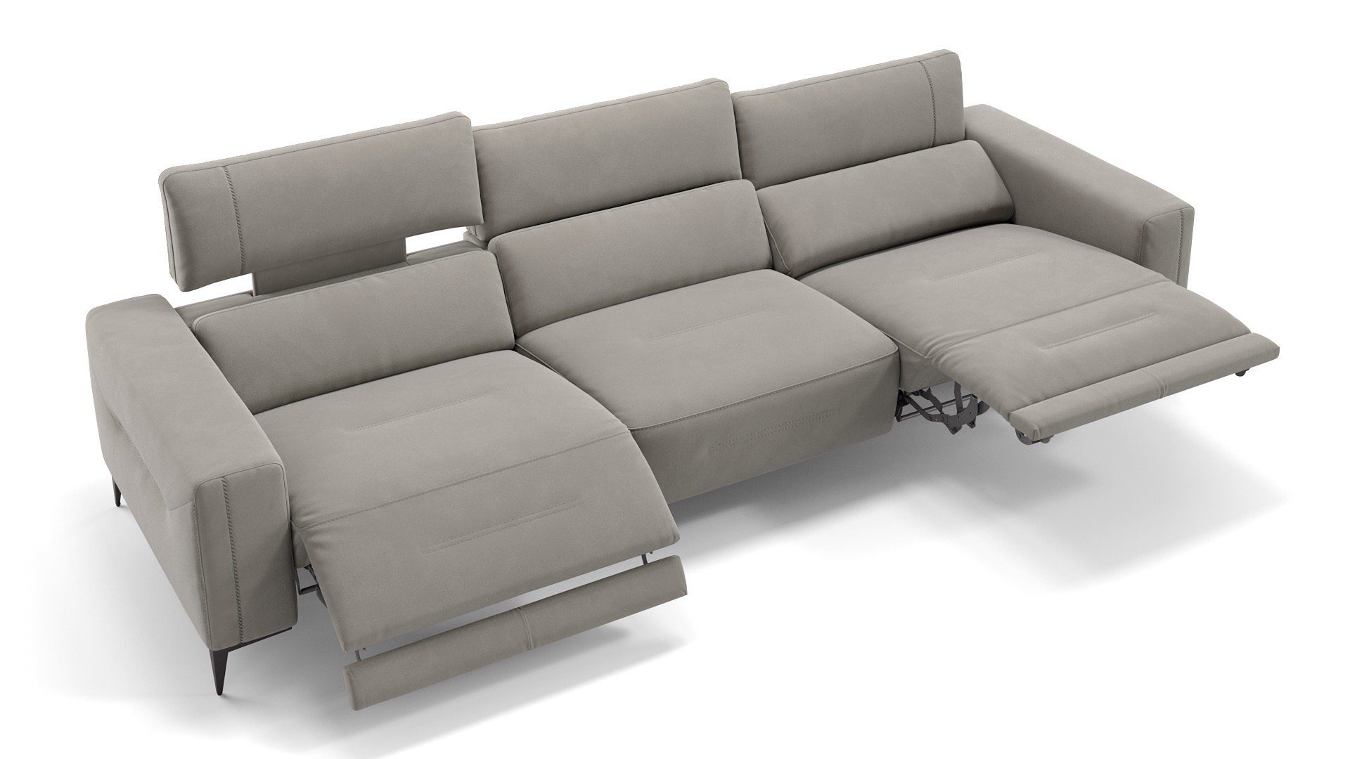 Sofanella 3-Sitzer Stoff TERAMO, Relaxcouch, Designersofa, Designer Sofa, 3er Couch, Sofagarnitur