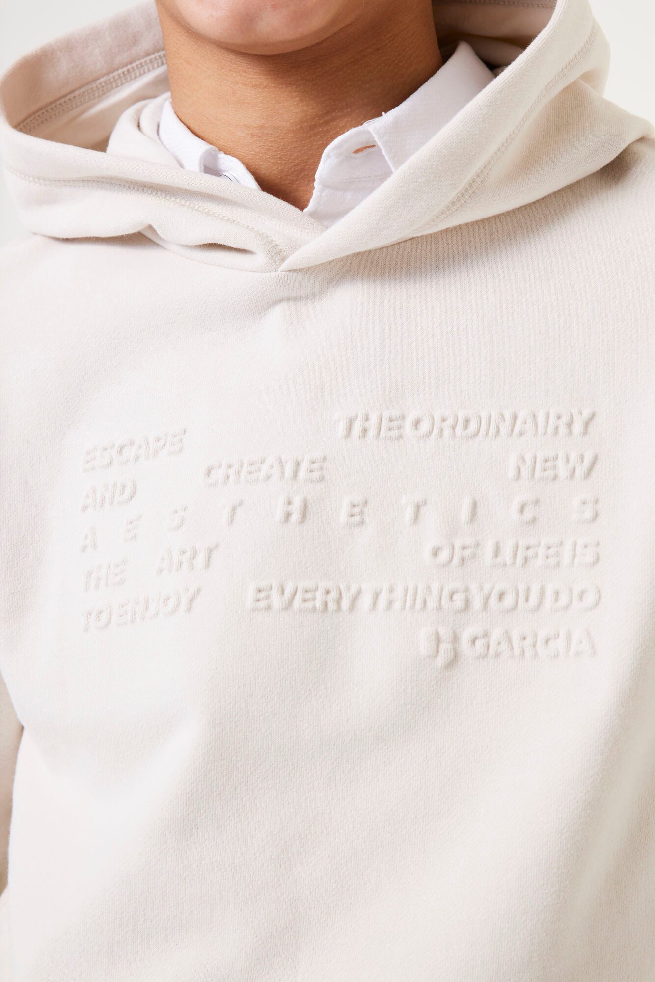 Garcia Sweatshirt mit geprägtem Schriftprint