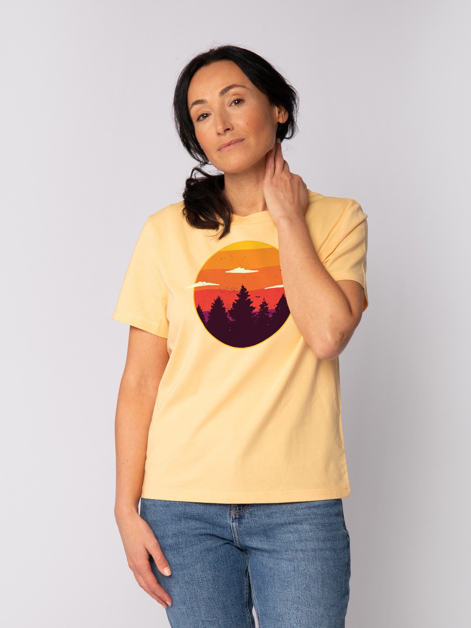 T-Shirt Sunset forest