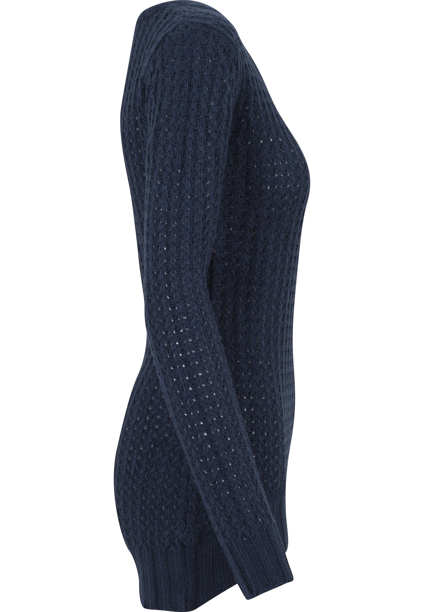 URBAN CLASSICS Rundhalspullover Urban Classics Damen Ladies Long Wideneck Sweater (1-tlg)