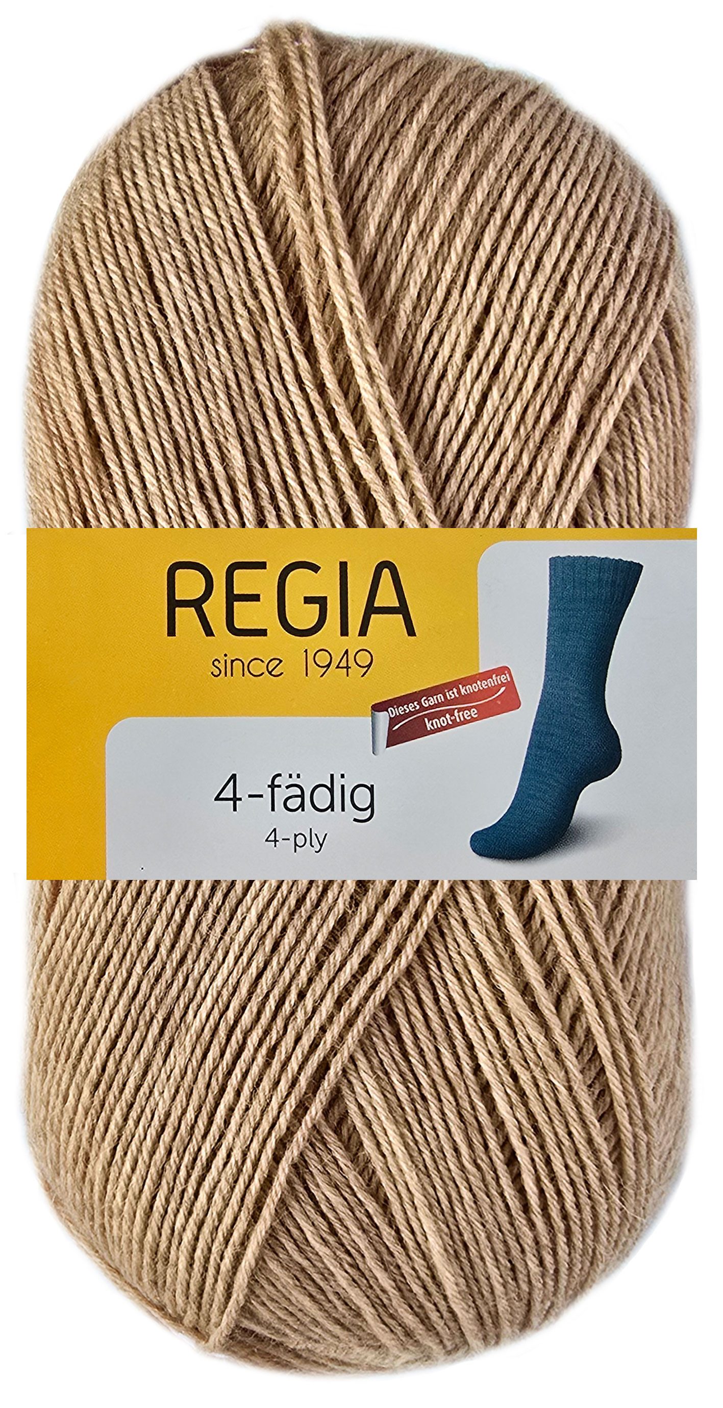 Regia 100 Gramm Regia Uni Sockenwolle 4-fach Farbauswahl Häkelwolle